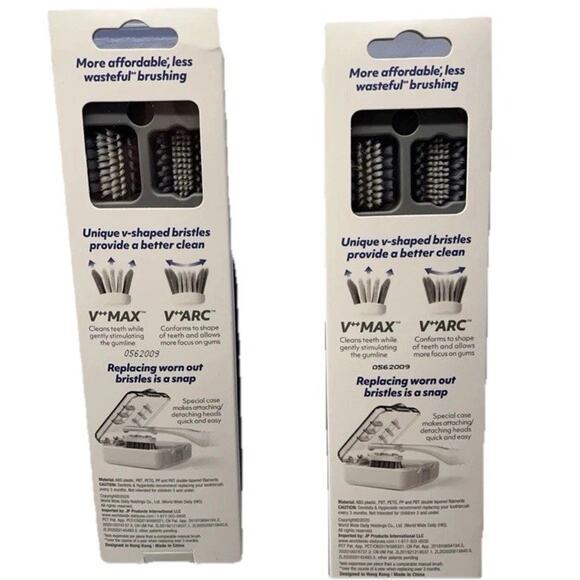V-Eco Replaceable Brush Head System 2 Sets Of Innovative Brush & Heads NEW - Picture 4 of 8